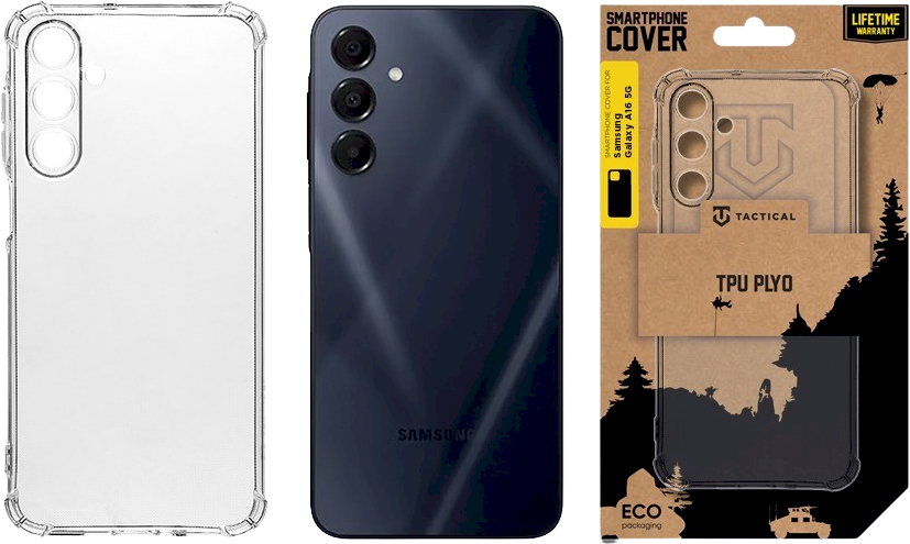 Tactical TPU Plyo dėklas skirtas Samsung Galaxy A16 5G skaidrus