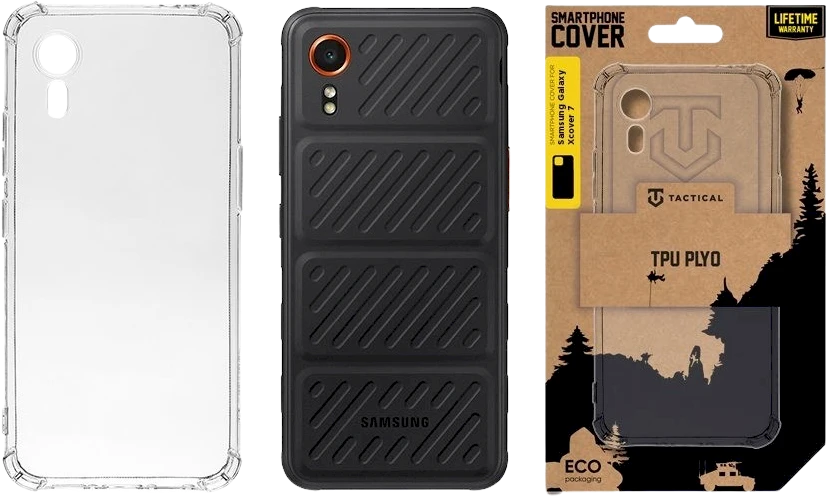 Tactical TPU Plyo dėklas skirtas Samsung Galaxy Xcover 7 skaidrus