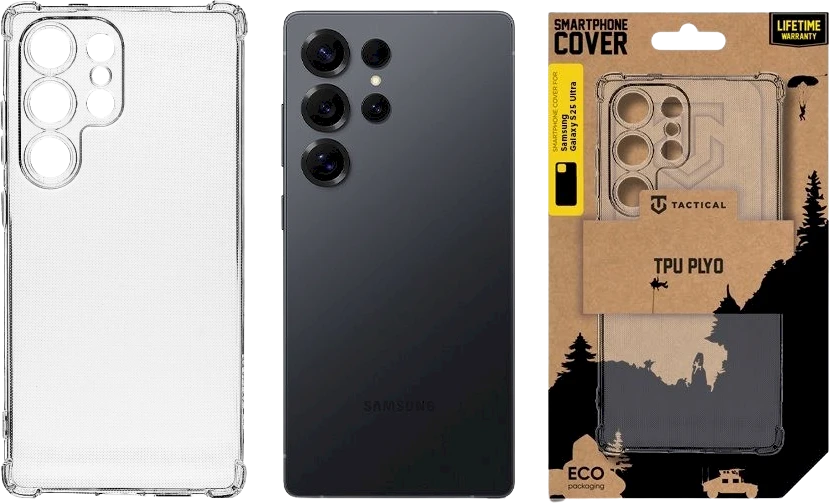 Tactical TPU Plyo dėklas skirtas Samsung Galaxy S25 Ultra skaidrus