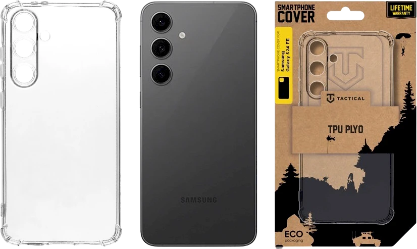 Tactical TPU Plyo dėklas skirtas Samsung Galaxy S24 FE skaidrus