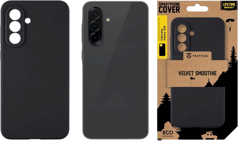 Tactical Velvet Smoothie dėklas skirtas Samsung Galaxy A36 5G Asphalt