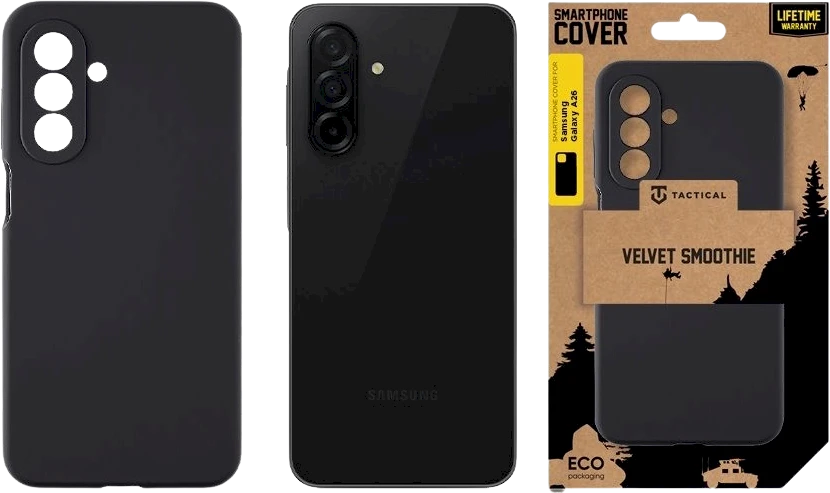 Tactical Velvet Smoothie dėklas skirtas Samsung Galaxy A26 5G Asphalt
