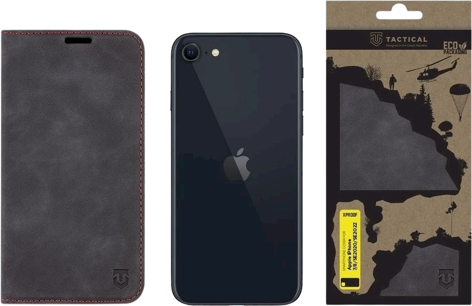 Tactical Xproof skirtas Apple iPhone 7/8/SE2020/SE2022 dėklas telefonui juodos spalvos