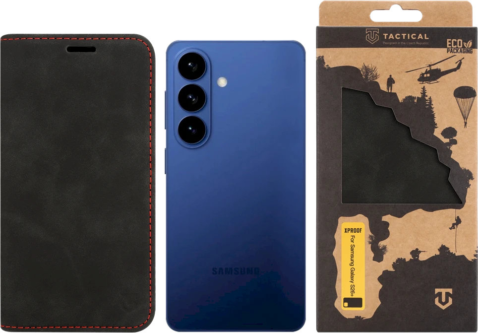 Tactical Xproof dėklas skirtas Samsung Galaxy S26+ juodos spalvos Hawk