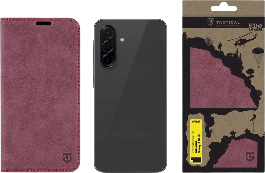 Dėklas Tactical Xproof skirtas Samsung Galaxy A36 5G Raudona Beret