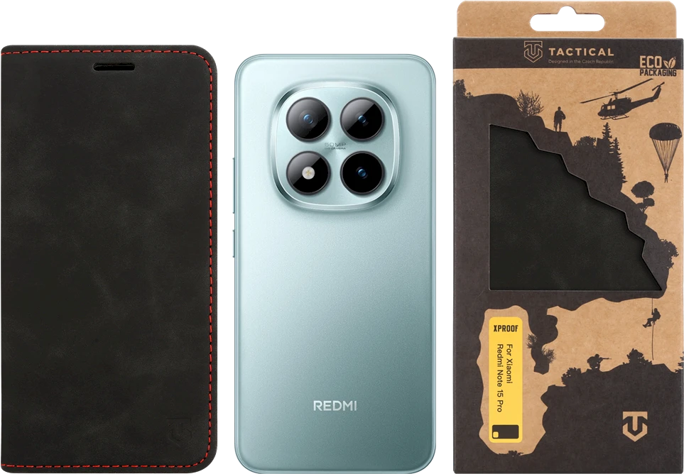 Tactical Xproof dėklas skirtas Xiaomi Redmi Note 15 Pro juodos spalvos Hawk