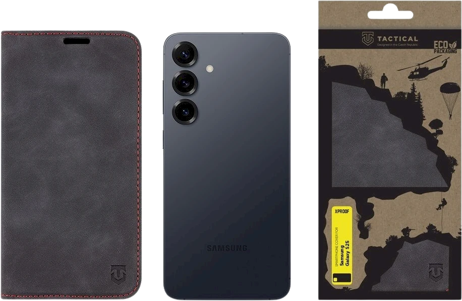 Dėklas Tactical Xproof skirtas Samsung Galaxy S25 Juodas Hawk