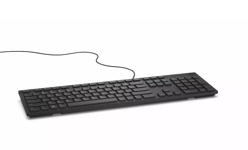 Klaviatūra Dell KB216 (QWERTY, US išdėstymas, juoda)