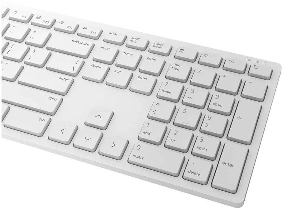 Dell | Klaviatūra ir pelė | KM5221W Pro | Klaviatūros ir pelės rinkinys | Wireless | su pele | Russian | Baltas