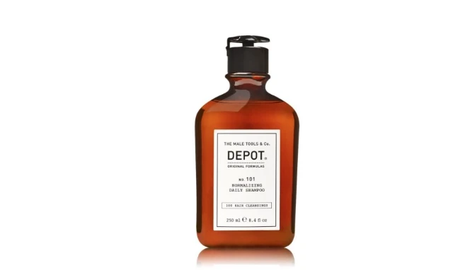 Depot 100 plaukų valymo priemonė Nr. 101 su botaniniu kompleksu. Normalizuojanti plaukų šampūnas, 250 ml.