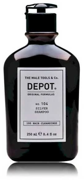 Depot 100 plaukų valymo priemonė Nr. 104 su botaniniu kompleksu, skirta neutralizuoti geltonus atspalvius, 250 ml