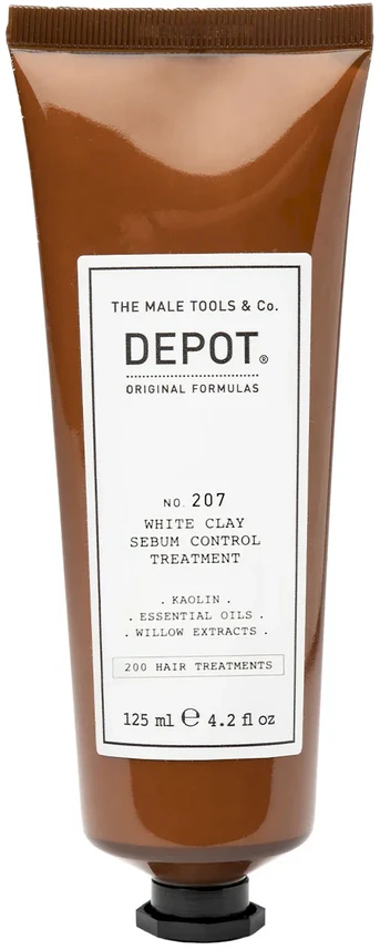 Depot No. 207 Baltas Clay Sebum Control procedūra, 125 ml