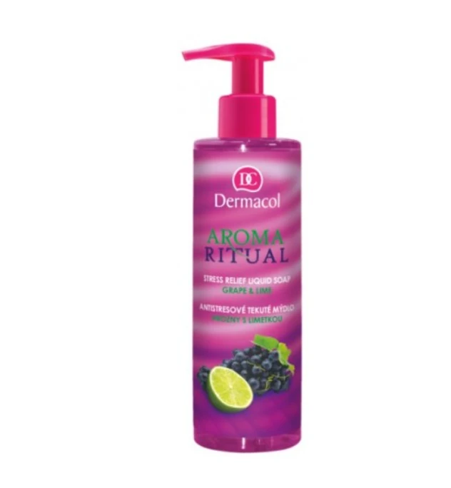 Dermacol Aroma Ritual Grape & Lime Liquid Soap moterims, 250 ml