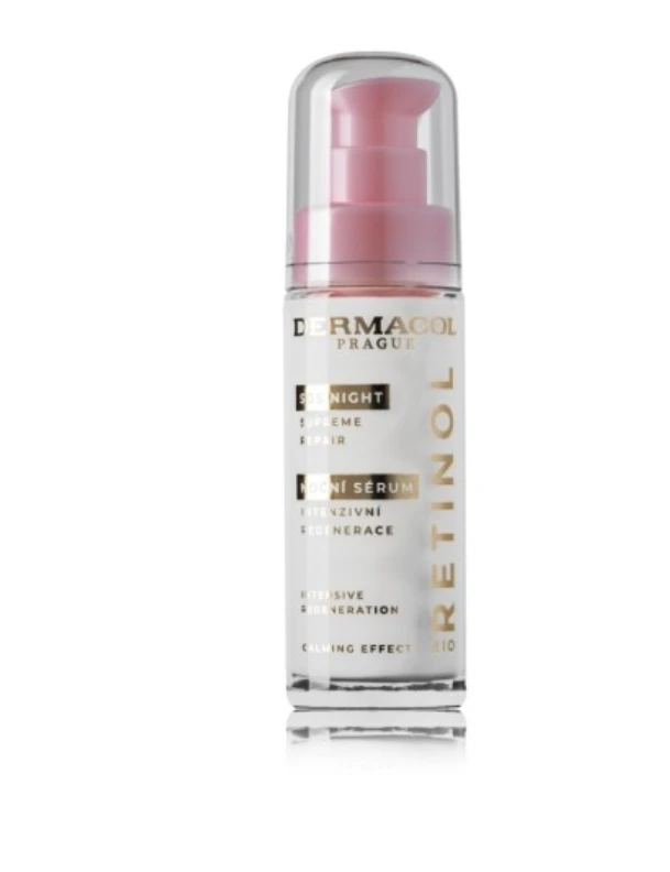 Dermacol Bio Retinol SOS Night Supreme Repair Serum odos serumas
