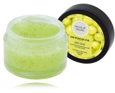 Dermacol Face & Lip Peeling Grape Scent Peeling moterims, 50 g