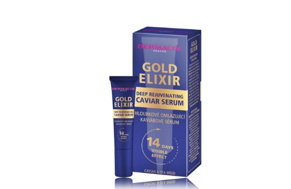 Dermacol Gold Eliksyras Deep Rejuvenating Caviar Serum odos serumas