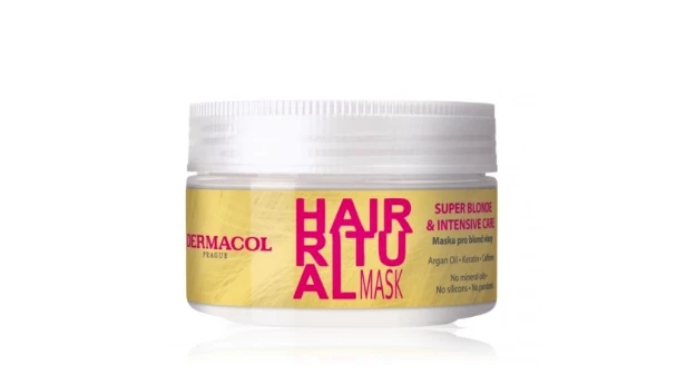 Dermacol Hair Ritual Super Skirtas šviesiems plaukams Mask Hair Mask moterims, 200 ml