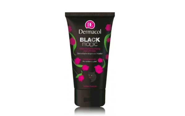 Dermacol Juodas Magic Face Mask nuplėšiama veido kaukė probleminei odai, 150 ml