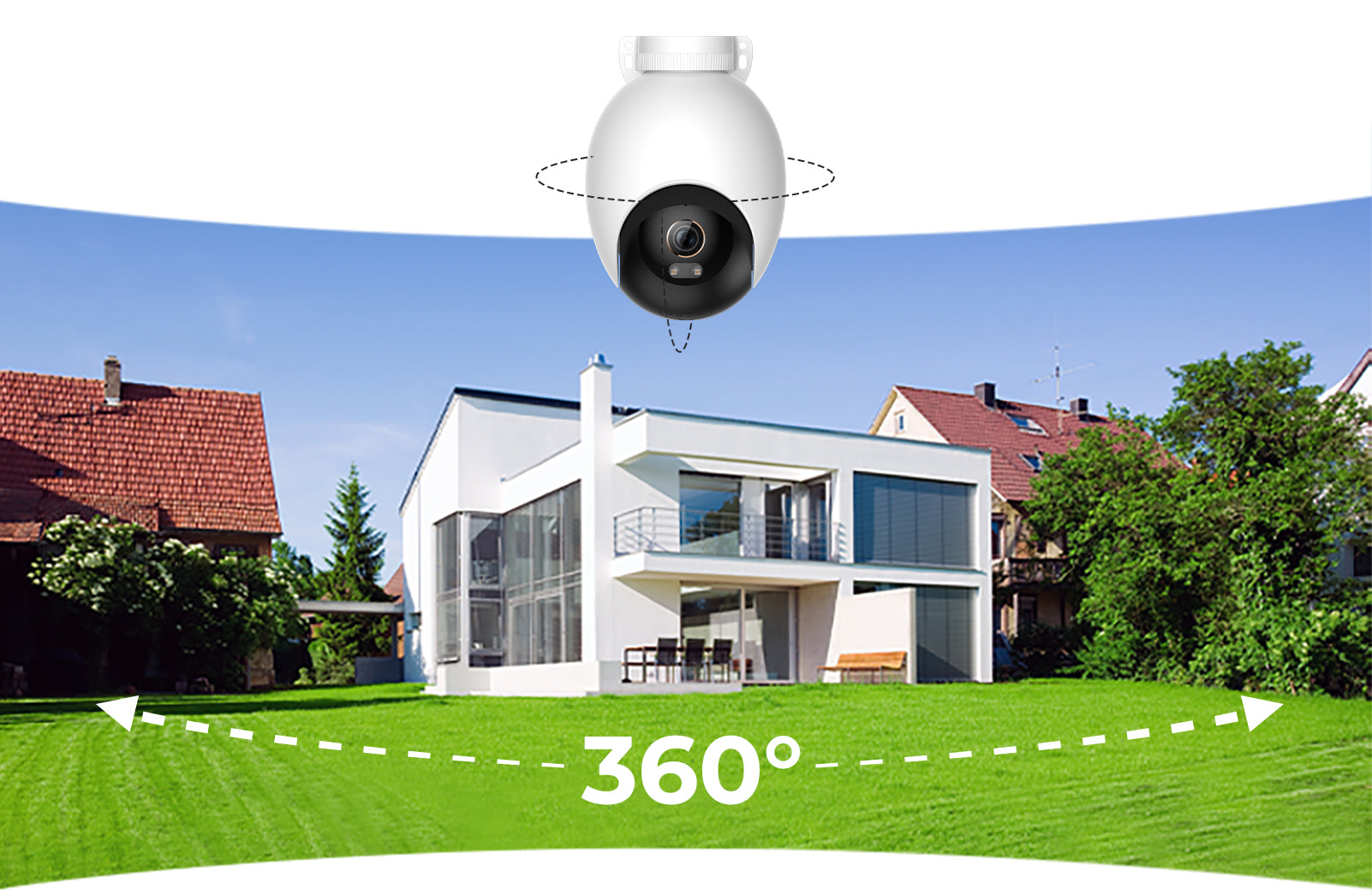 Išmani vaizdo stebėjimo kamera Imilab EC6 Pro 4K, baltos spalvos aprašymas - Prekės nuotrauka