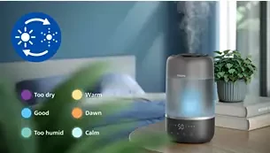 Oro drėkintuvas Philips 1000 serija, iki 41 kv. m, Baltas aprašymas - Prekės nuotrauka