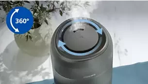 Oro drėkintuvas Philips 1000 serija, iki 41 kv. m, Baltas aprašymas - Prekės nuotrauka