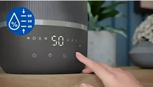 Oro drėkintuvas Philips 1000 serija, iki 41 kv. m, Baltas aprašymas - Prekės nuotrauka