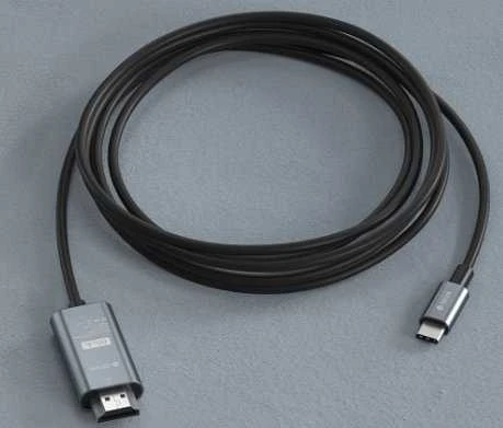 Devia kabelis Storm EC084 USB-C - HDMI 4K 60 Hz 2,0 m juodas