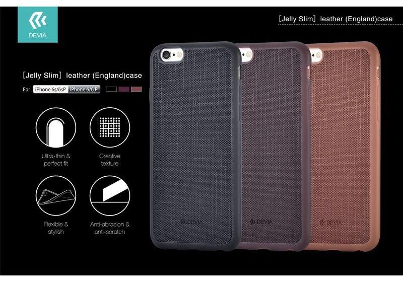 Devia Apple iPhone 7 Plus Jelly Slim dėklas, rudas