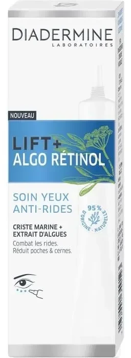 Diadermine Lift+ Phytoretinol Anti-Age Eye Care Paakių kremas, 15 ml