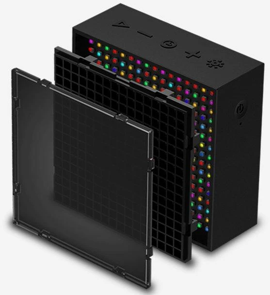 Divoom TimeBox-Evo Pixel Art Smart Bleutooth garsiakalbis, Juodas (Juodas)