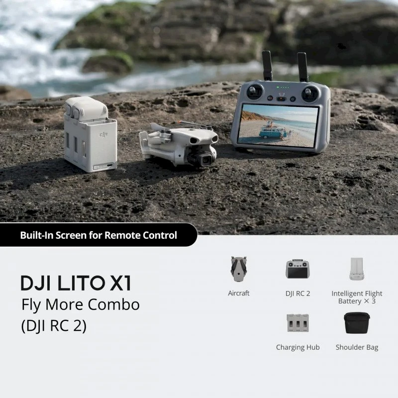 DJI LITO X1 „Fly More“ rinkinys (DJI RC 2)