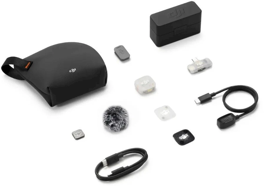 DJI Mic Mini 2S (1 TX + 1 Mobile RX + įkrovimo Dėklas)