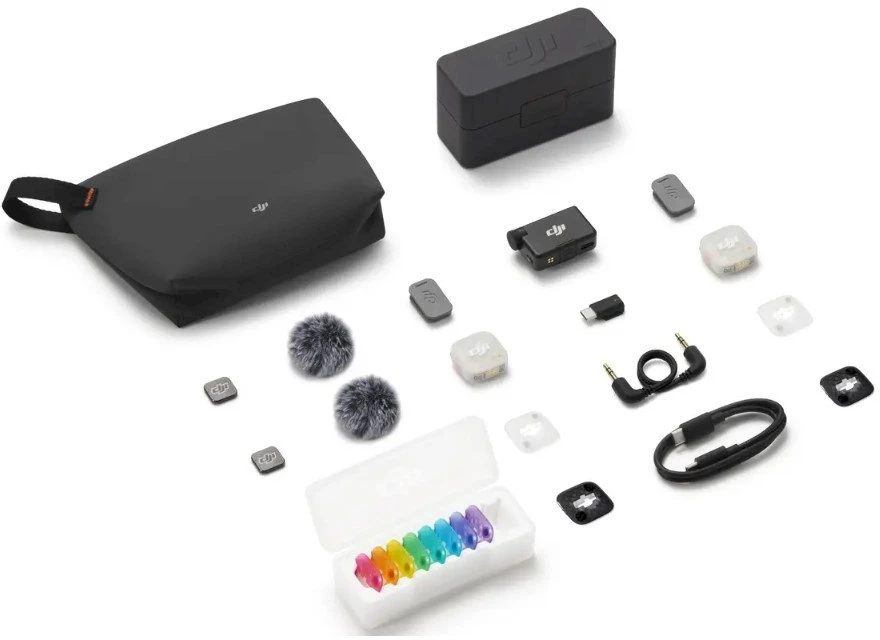 DJI Mic Mini 2S (2 TX + 1 RX + įkrovimo Dėklas)