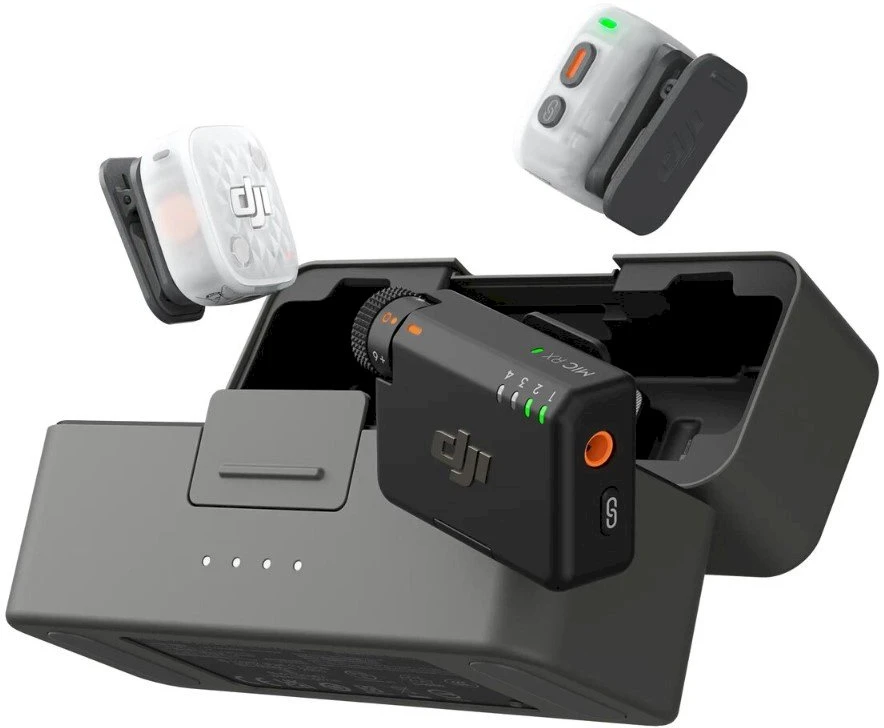 DJI Mic Mini 2S (2 TX + 1 RX + įkrovimo Dėklas)