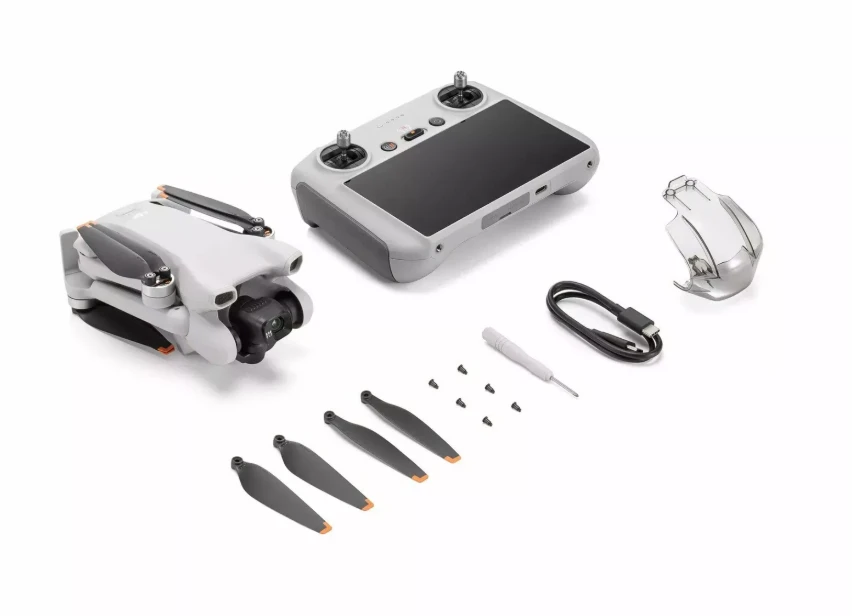 Dronas DJI Mini 3 Consumer su DJI RC, Baltos spalvos