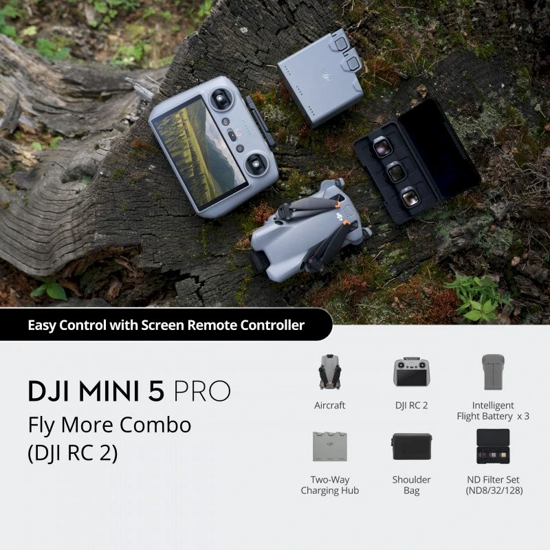 DJI Mini 5 Pro Fly More Combo (DJI RC2）