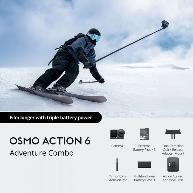 DJI Osmo Action 6 nuotykių rinkinys