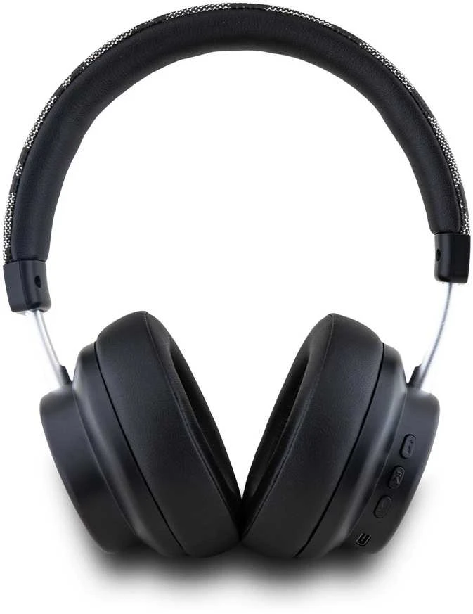 DKNY ausinės Bluetooth DKBHM2PCSHLK juodos spalvos Checkered Pattern