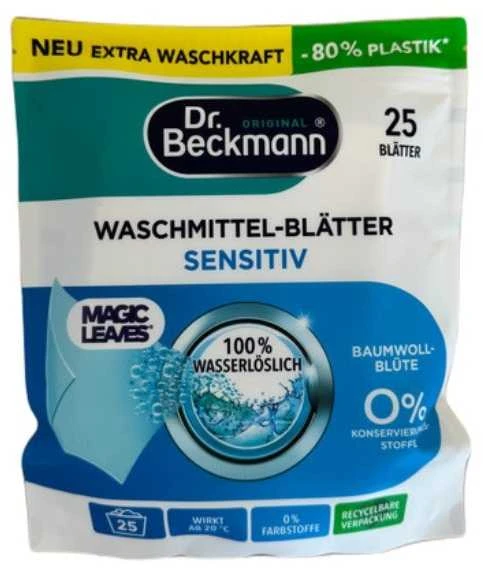 Dr_Beckmann Skalbimo lapeliai Dr. Beckmann JAUTRIAI ODAI, 25 vnt.