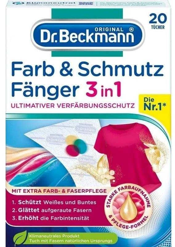 Skalbinių servetėlės saugančios spalvą ir sugeriančios purvą DR.Beckmann 20vnt