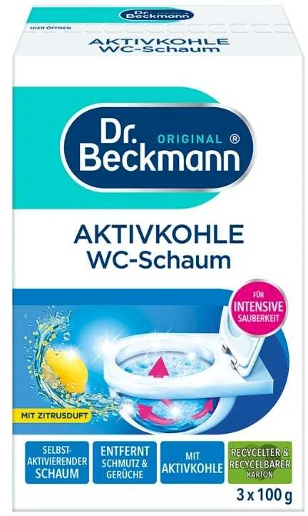 Dr_Beckmann Unitazo valiklis Dr. Beckmann Active Carbon, 0.3kg, 3 vnt.
