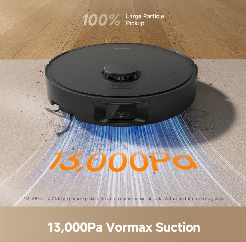 Dulkių siurblys - robotas Dreame D20 Pro Plus, Juodas
