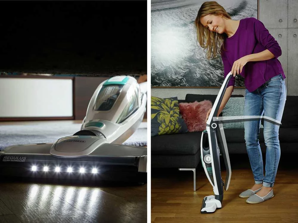Dulkių siurblys Leifheit PowerVac 2in1 2-in-1 stick vacuum Baterija Dry Cyclonic Bagless Juodas, Mėlyna, Baltas
