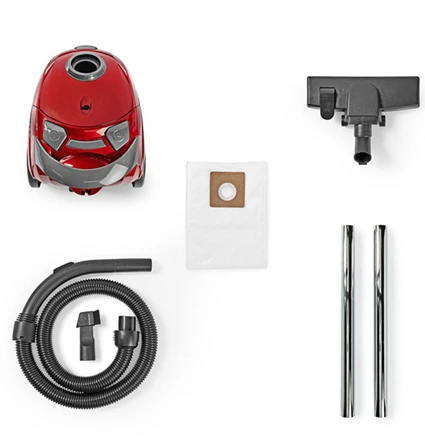 Dulkių siurblys Nedis VCBG100RD - 700 W - Drum vacuum - Dry - Dust bag - 1.5 L - HEPA
