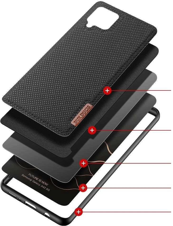 Dux Ducis Fino dėklas skirtas Samsung A426 A42 5G, juodas