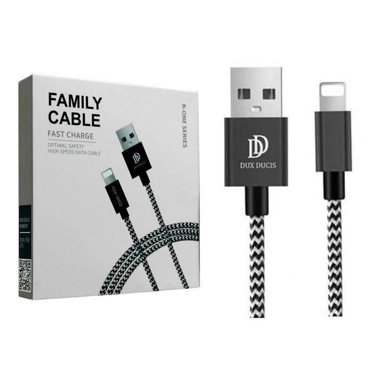 USB laidas Dux Ducis K-ONE Lightning FastCharging 1.0m