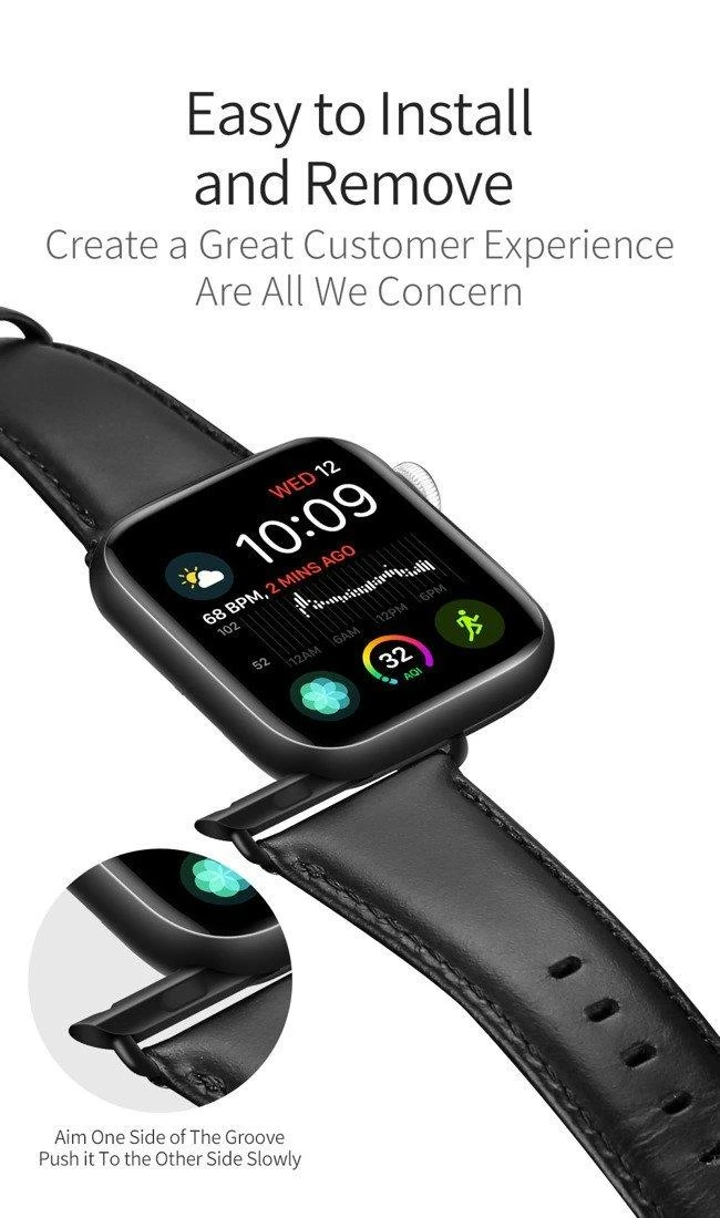 Apyrankė Dux Ducis Business Series Apple Watch 38/40/41mm Juodas