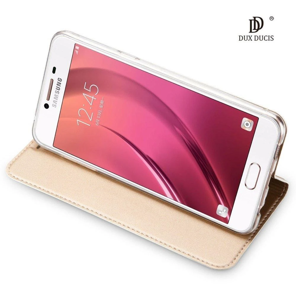 Dux Ducis Premium atverčiamas dėklas skirtas Nokia 2, auksinis