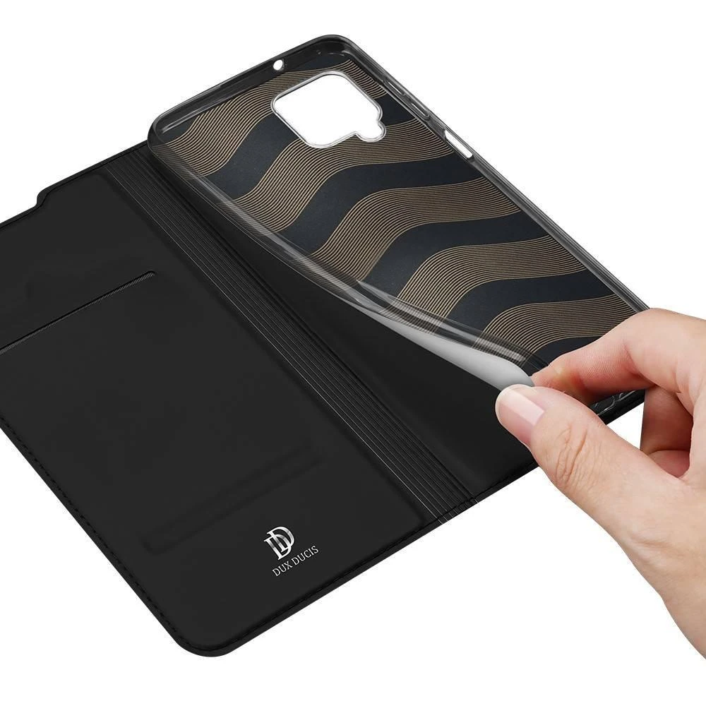 Dux Ducis Skin Pro dėklas skirtas Samsung A125 A12/M127 M12, juodas