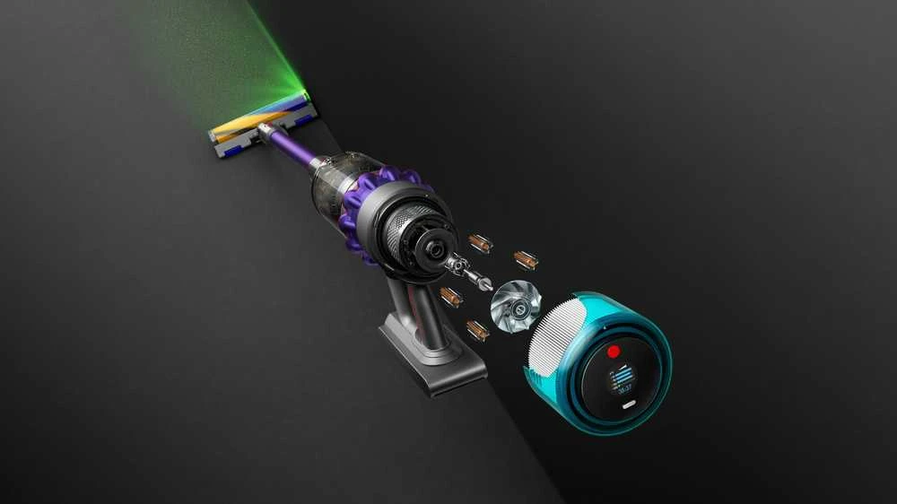 Belaidis dulkių siurblys Dyson Gen5detect Absolute, Violetinės / metalo spalvos